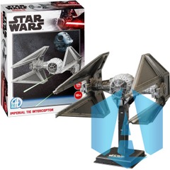 Star Wars Imperial TIE Interceptor 3D Puzzle 129 Pcs 4D Cityscape